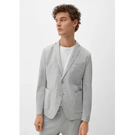 s.Oliver Slim: Joggsuit-Sakko aus Stretch-Jersey - grau - 98