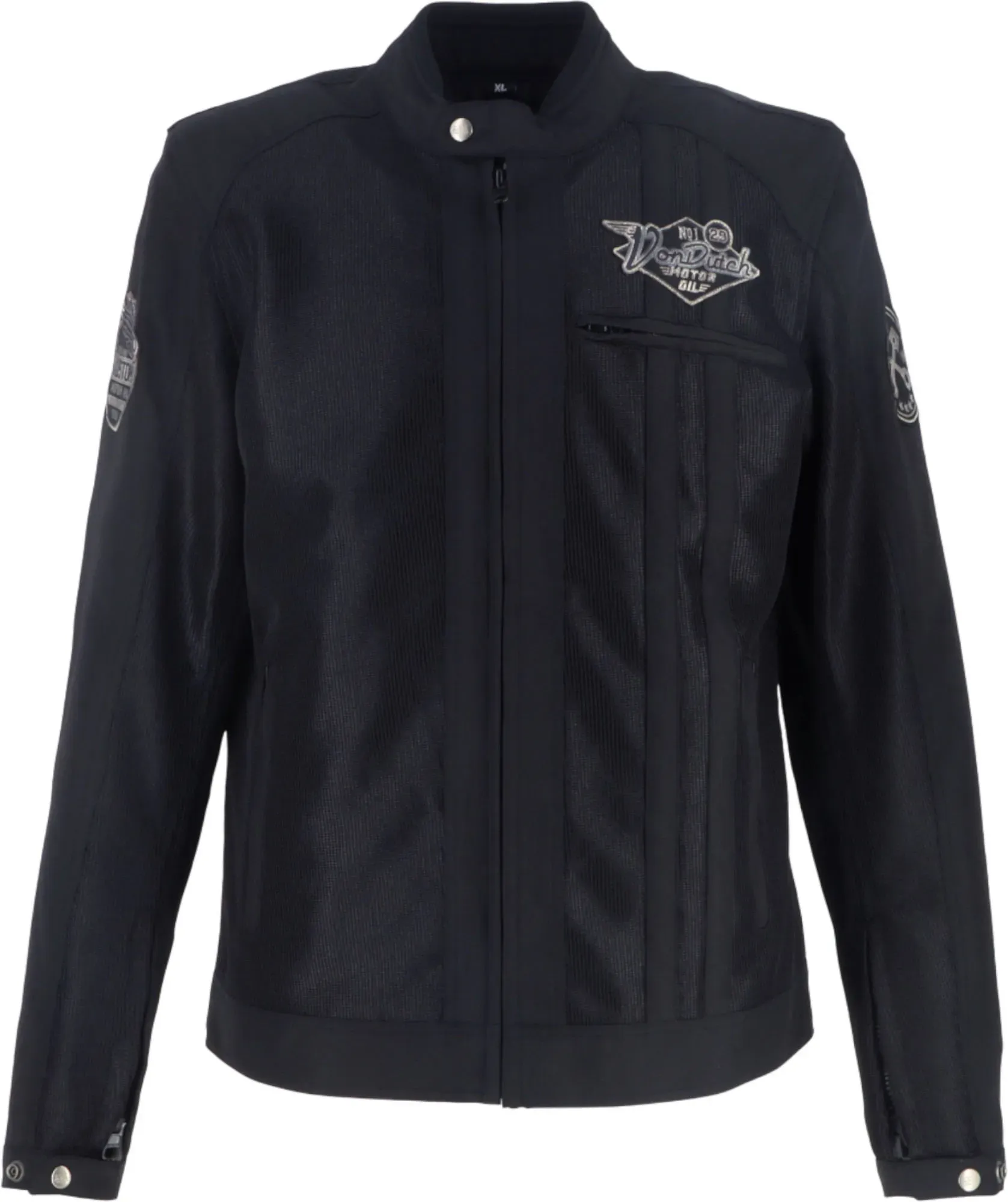 Von Dutch X Helstons Speed Racer Air Mesh Motorrad Textiljacke, schwarz, Größe XL für Männer