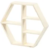 Creativ Company Holzregal, H 25 cm, T 5 cm, B 28,5 cm, 1 Stk