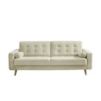 Sofa.de Schlafsofa mit Bettkasten Fjord ¦ creme ¦ Maße (cm): B: 226 H: 88 T: 90