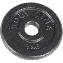 Bodyline Gewichtsscheibe 1 kg Langhantel schwarz