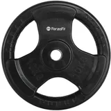 ForzaFit Hantelscheibe aus Gummi - Innen-Durchmesser 60 mm - 10 kg