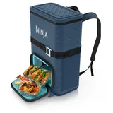 Ninja FrostVault Go Outdoor Flexibler 17-Liter-Kühlrucksack für 24 Dosen mit kalter Trockenzone, 2 Kühlakkus, für Wandern, Camping, Marineblau FF124EUUKNV