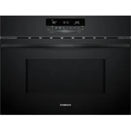 Constructa CC4W91963 Einbau Mikrowelle mit Heißluft, 60 x 45 cm, Schwarz,