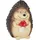 Relaxdays Gartenfigur Igel, wetterfeste Gartendeko, HBT: 15 x 10,5 x 10,5 cm, Herbstdeko-Figur für außen & innen, braun