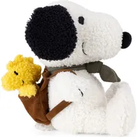 SNOOPY with Woodstock in Backpack - 20 cm - 8" - Weiß