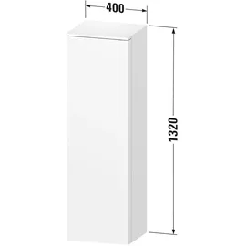 Duravit Qatego Halbhochschrank 40 x 142 x 36 cm Schwarz
