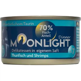 MOONLIGHT Katzennassfutter Nr. 7 Thunfisch und Shrimps 80 g