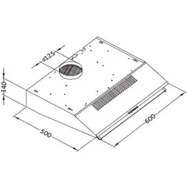 PKM KHU-601 Unterbauhaube 60cm