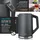 Arendo Edelstahl Wasserkocher 1,5 l Grau