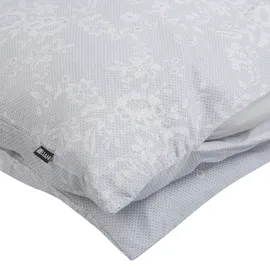 Beliani Morningside Floral Grau/Weiß 200 x 220 cm + 2 x 40 x 80 cm