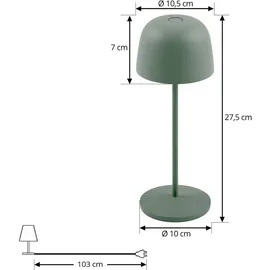 LINDBY Arietty, grün, dimmbar, IP65 - grün,