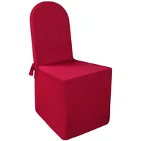 BestLivings Stuhlhusse mit Rundem Abschluss Rot