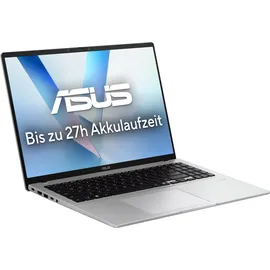 Asus Vivobook 16 Snapdragon X X1-26-100 16 GB RAM 512 GB SSD Win11 Home Quiet Blue