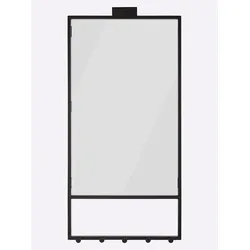 Wandgarderobe HEINE HOME, schwarz, B:45cm H:93cm T:9cm, Stahl, Garderobenpaneele