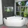 AcquaVapore Whirlpool Eckbadewanne 140 x 140 cm (W20R-TH-SC)