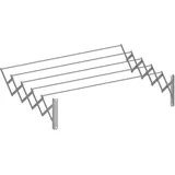 Cuncial — ausziehbarer Wandtrockner 120 cm | Hergestellt aus hochfestem Aluminium | Maße: 120 x 23 x 71 cm | Faltbarer Kleiderständer | Kleiderständer für drinnen und draußen