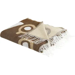 Kuscheldecke SIDDHA Stoff 130 x 170 cm Braun