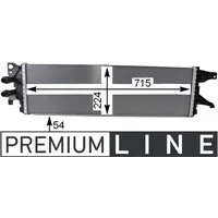 Mahle CIR 8 000P Niedertemperaturkühler Ladeluftkühler für VW Multivan