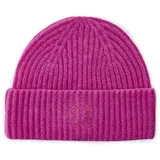 CODELLO Damen Mütze Rippstrick aus Wolle und Kaschmir (DE/NL/SE/PL, Alphanumerisch, Einheitsgröße, pink) - Einheitsgröße