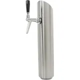 ich-zapfe Schanksäule, Modell „Tower“, mit Beleuchtung, poliert 1-leitig, - 114 mm Ø