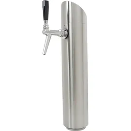 ich-zapfe Schanksäule, Modell „Tower“, mit Beleuchtung, poliert 1-leitig, - 114 mm Ø