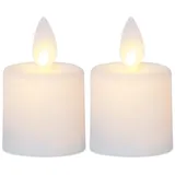 Star Trading M-Twinkle LED-Kerze 6 cm 2 St. weiß