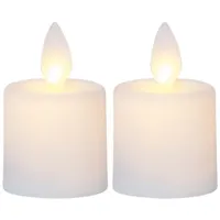 Star Trading M-Twinkle LED-Kerze 6 cm 2 St. weiß
