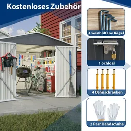 larfoek Gartenhaus 2,5 x 3 m Grau