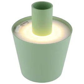 GLOBO Tischlampe Flaschenleuchte Kunststoff, Metall 10,6 x 13 cm 3W 130lm warmweiß grün