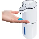 Seifenspender Automatisch,1500mah Elektrischer Wandmontage Berührungsloser 380ml Automatische Seifenspender,USB wiederaufladbar mit Infrarot Bewegungssensor für Bad,Küche, Büro