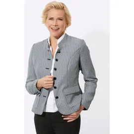 Witt Weiden Bouclé-Blazer in schwarz-ecru-gemustert | Gr.: 46