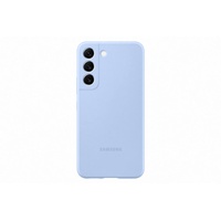 Samsung Silicone Cover für Galaxy S22, Handy-Hülle, Silikon, Schutz Case, stoßfest, dünn und griffig, Hellblau
