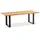 Niehoff Noah Profilkufe anthrazit - 220 x 95 cm Teak gebürstet