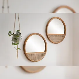 SIT Möbel RATTAN Spiegel Rattan/Teak natur