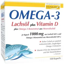 OMEGA-3 LAchsöl plus Vitamin D  100 St Kapseln