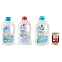 Spuma di Sciampagna TestPaket Detersivo Lavatrice Marsiglia, Bianco Puro. Fresco Puro, Desinfizierendes Flüssigwaschmittel, 27 Wäschen, 3x 1215ml + Italian Gourmet polpa 400g