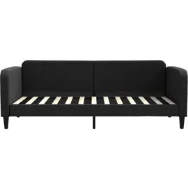vidaXL Tagesbett mit Matratze 90 x 200 cm schwarz