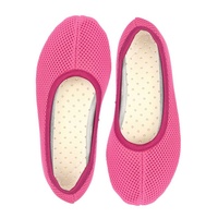 Beck Schläppchen AirBecks Mesh mit atmungsaktiver Sohle Gymnastikschuh (in vielen Farben und Größen erhältlich, robuste und flexible Materialien, leichter Barfußschuh) Laufsohle und Obermaterial sind atmungsaktiv rosa 41 EU