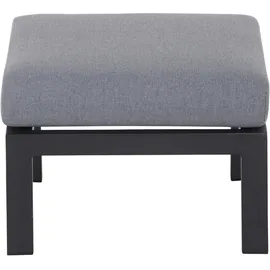 Siena Garden Valencia Loungehocker matt anthrazit / Weiß