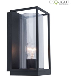 Lutec Wandleuchte FLAIR, 1-flammig, E27, max. 40W, IP44, anthrazit ECO-5288803012