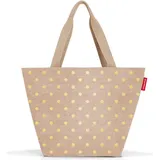 Reisenthel Shopper M metallic dots coffee