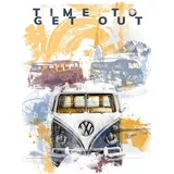 Volkswagen 7E9087799 Kunstdruck T1 Bulli Motiv 60x80cm Bild Poster Heritage