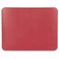 Londo Mauspad aus PU-Leder – Schreibtischunterlage für Tastatur und Maus, große Schreibtischunterlage aus Leder, 33,5 x 44 cm, Rot