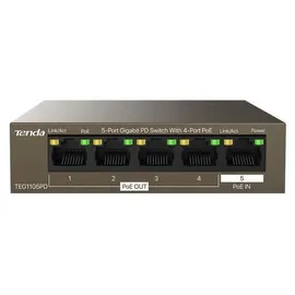 Tenda TEG1105PD Gigabit PoE PD Fanless Switch 30W