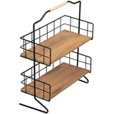 [en.casa] Tischregal Sallingsund mit 2 Ablageflächen