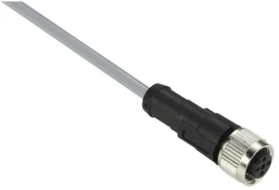 Sensor cable pvc m12 4-pin female straight 10 meters xzcpv1141l10