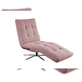 KAWOLA Relaxliege LETICIA motorisch Feincord rosa