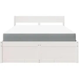 vidaXL Bett 120 x 200 cm Weiß