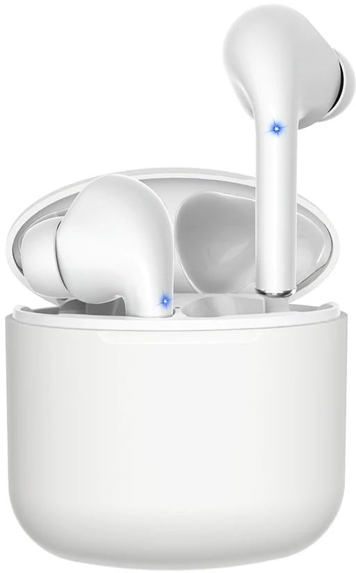 Bluetooth In-Ear Mini Kopfhörer: Kabelloses Stereo Headset mit Mikrofon & Schnellladecase Musik, Anrufe, Sport & Alltag Noise-Cancelling